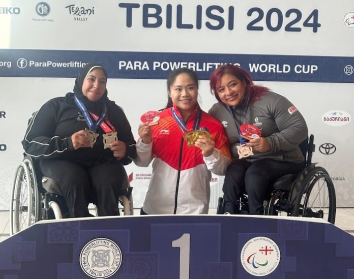 Amalia Pérez suma bronce y récord en Copa del Mundo de Para Powerlifting Tbilisi 2024