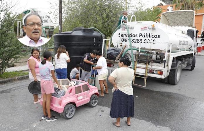 Activa Escobedo operativos para abastecer de agua a familias