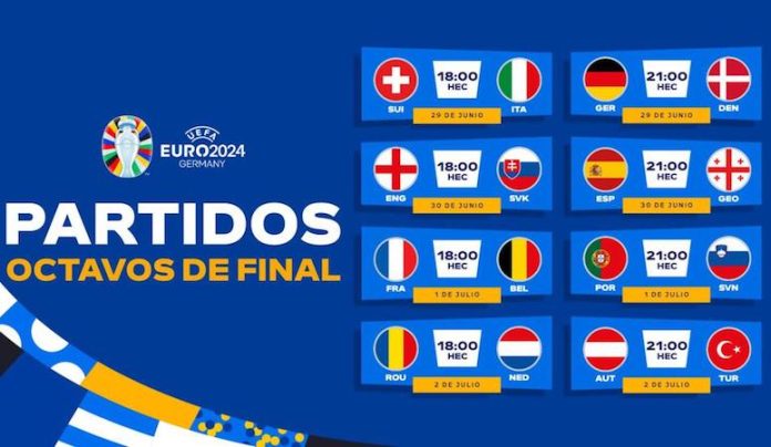 Confirmados los encuentros de octavos de final de la EURO 2024