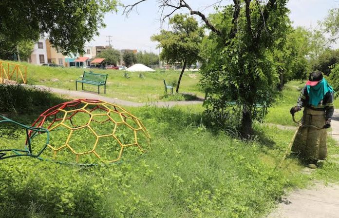Intensifica Escobedo limpieza en áreas públicas y retiro de maleza