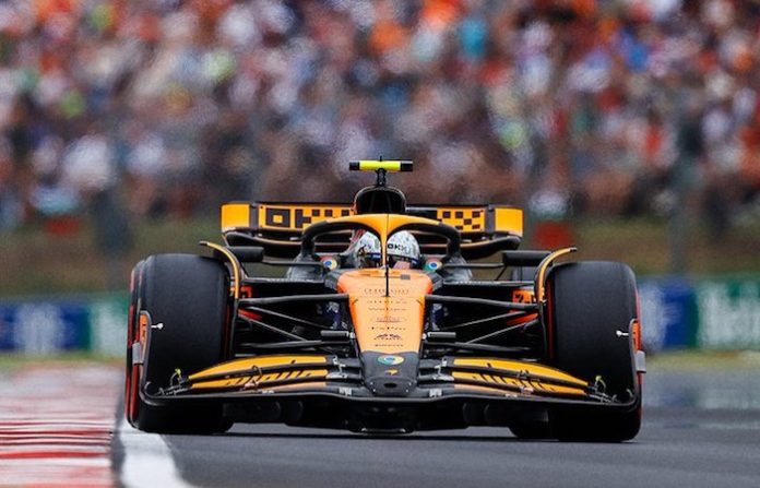 Norris logra la pole en el Gran Premio de Hungría y Mclaren se queda con la primera fila