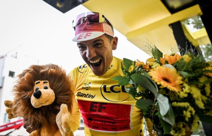 El ecuatoriano Carapaz se coronó como campeón de la montaña en el Tour de France