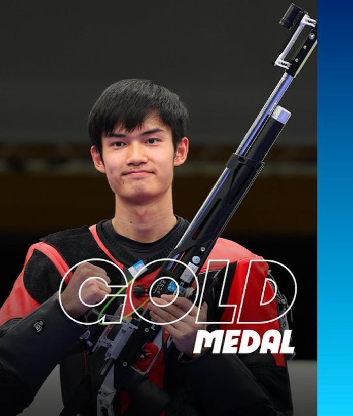 El chino Lihao impuso récord olímpico y ganó oro en rifle de aire comprimido en París 2024