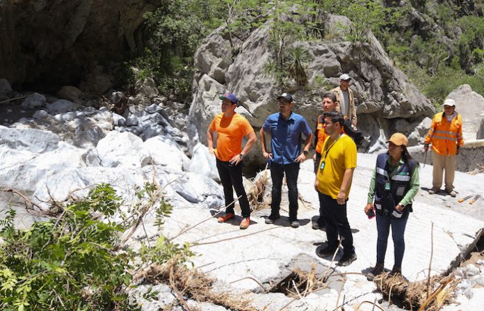 Instruye Samuel García tareas de reconstrucción en la Sierra de Santiago, SC y zona metropolitana de Monterrey