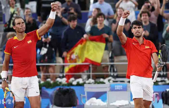 Nadal y Alcaraz avanzan a cuartos de final en dobles en París 2024