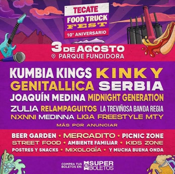 Tecate Food Truck Fest celebra una década con sabor regiomontano
