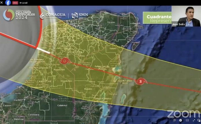 La península de Yucatán se prepara refugios a la espera del huracán Beryl