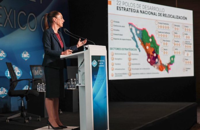 Sheinbaum presenta plan de desarrollo para México ante Conferencia Monetaria Internacional