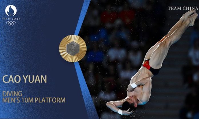 Pekín se lleva todo el oro en saltos ornamentales en París 2024