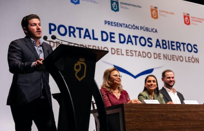 Presenta Samuel García Portal de Datos Abiertos del Estado de NL