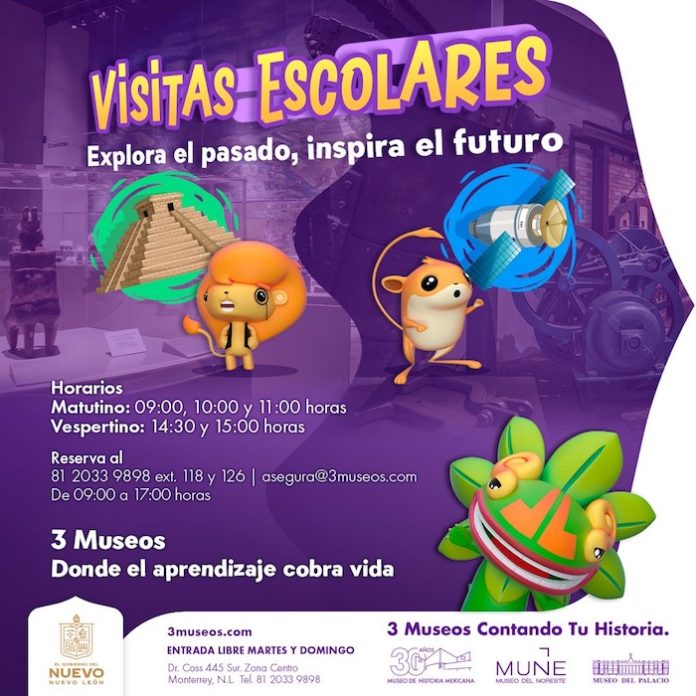 Invita 3 Museos a participar en sus programas “Nosotros Vamos por Ti” y “Visitas Escolares”