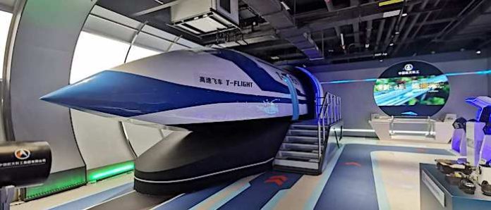 Ensayan en China un tren magnético capaz de alcanzar velocidades de hasta 1.000 km/h