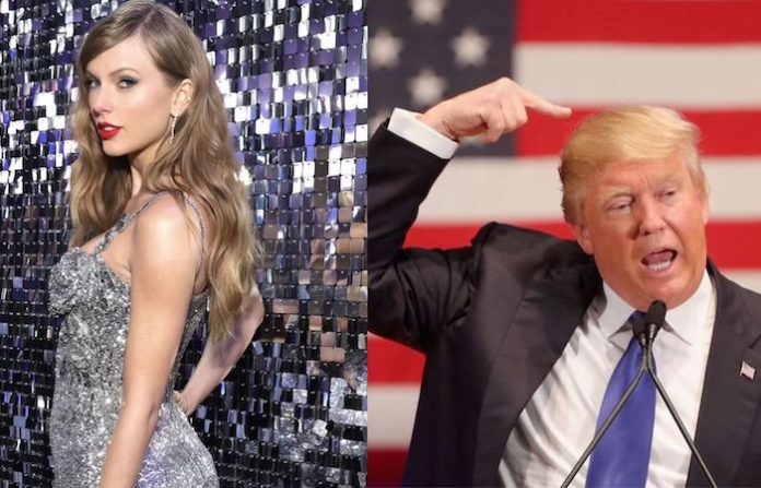 Donald Trump falsamente asegura apoyo de Taylor Swift con imágenes de IA