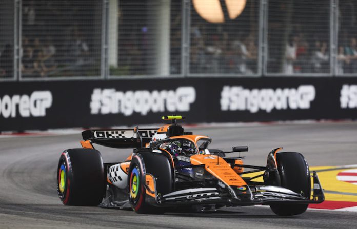 Norris se impone a la cabeza en Singapur por delante de Leclerc y Russell