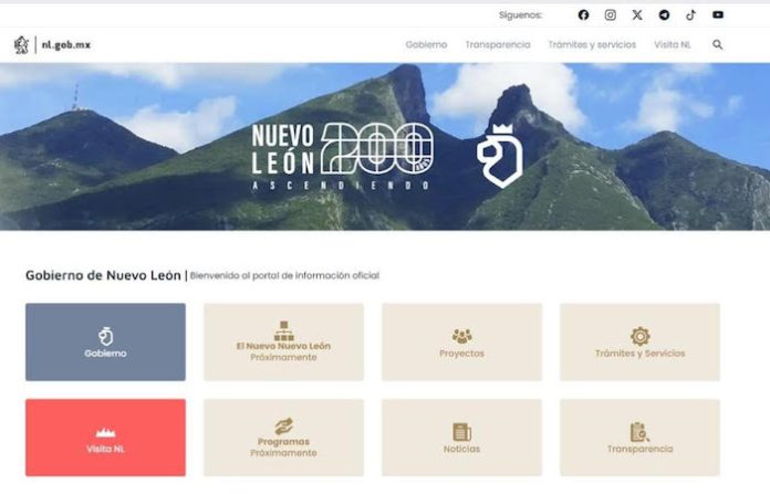 Concluye actualización de Portal Web del Gobierno de NL