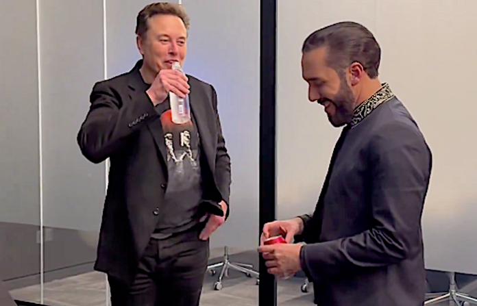Video: Bukele informa haberse reunido varias horas con el magnate Elon Musk
