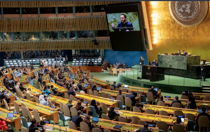 Bukele destaca en la ONU seguridad de El Salvador en un mundo cada vez más inseguro