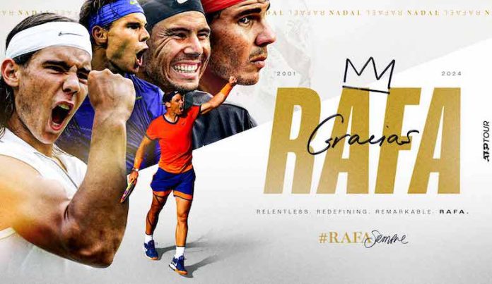 El español Rafael Nadal pone punto final a su carrera de tenista profesional a los 38 años