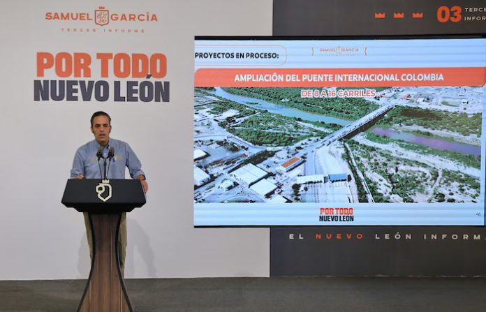 Impulsa Nuevo León construcción de 2 puentes fronterizos más en Puerto Colombia–Laredo