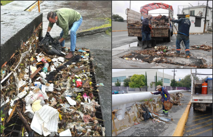 San Nicolás activa más de 150 trabajadores para desazolve de calles tras lluvias