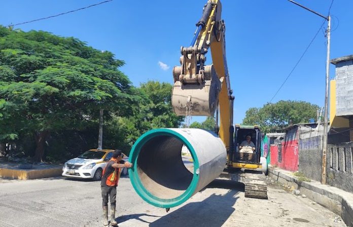 Inician obras de drenaje pluvial en la Col. Francisco Villa para mitigar inundaciones