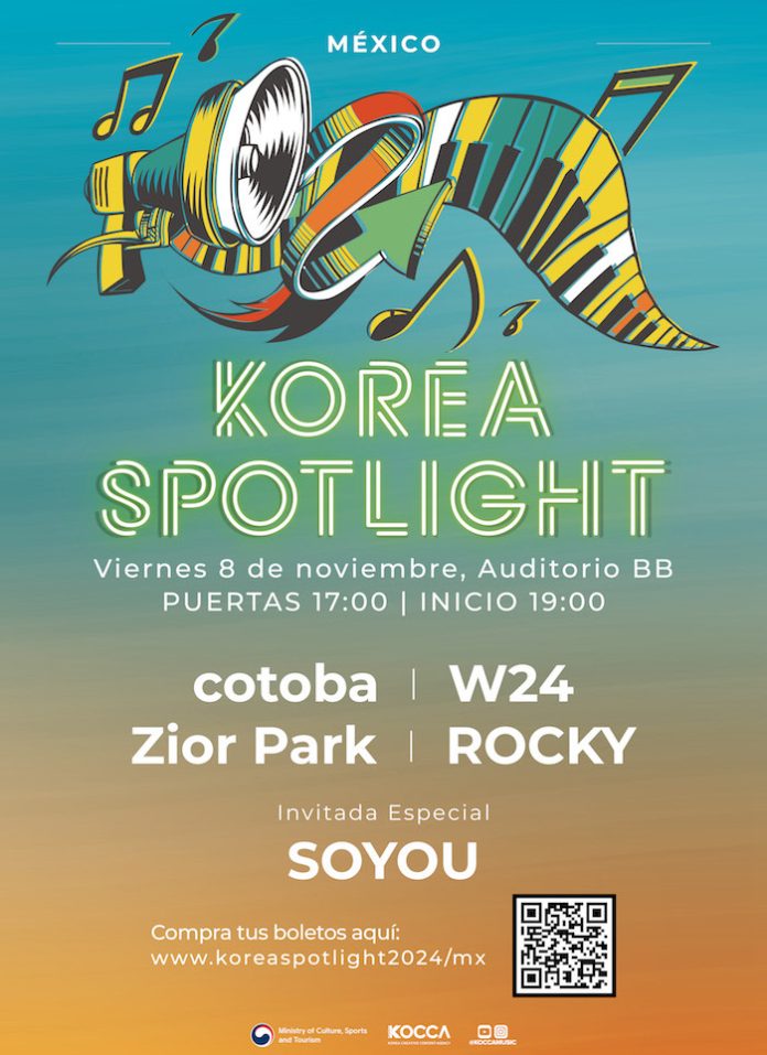 Llega Korea Spotlight 2024, un showcase de la nueva generación de talento coreano con ROCKY, Zior Park, cotoba, W24 y la invitada especial SOYOU