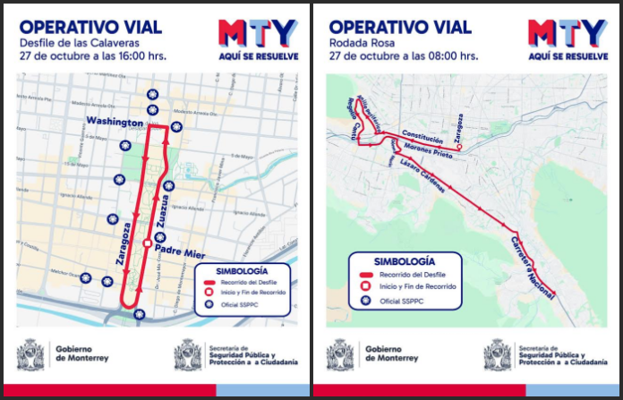 Anuncian operativos viales para mañana domingo por dos recorridos