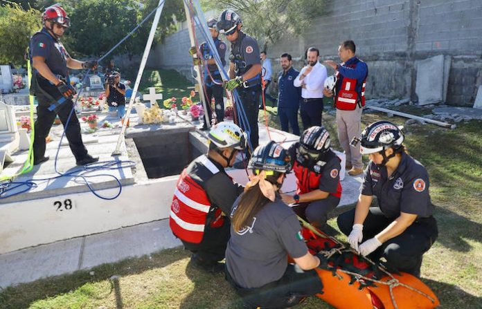 Inicia San Pedro operativo de seguridad y prevención en panteones para Día de Muertos