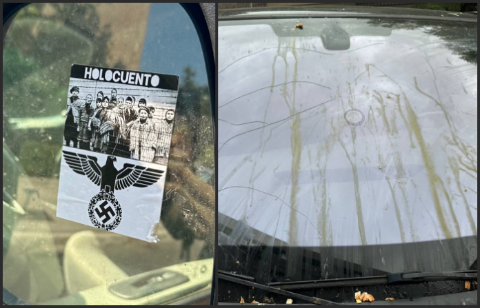 Vandalizan el automóvil de la ministra de Sanidad española con pegatinas nazis