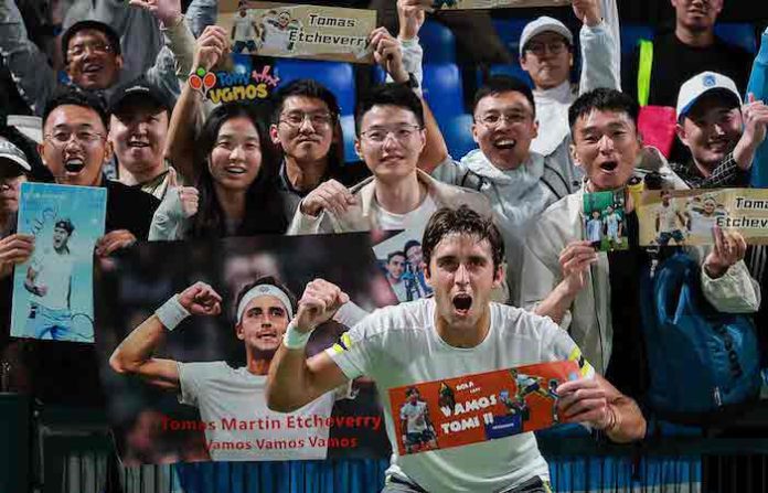 Etcheverry gana el partido más largo de la historia de Shanghái