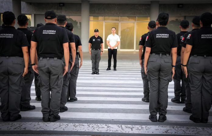 Supervisa Alcalde Adrián de la Garza condiciones de la Academia de Policía