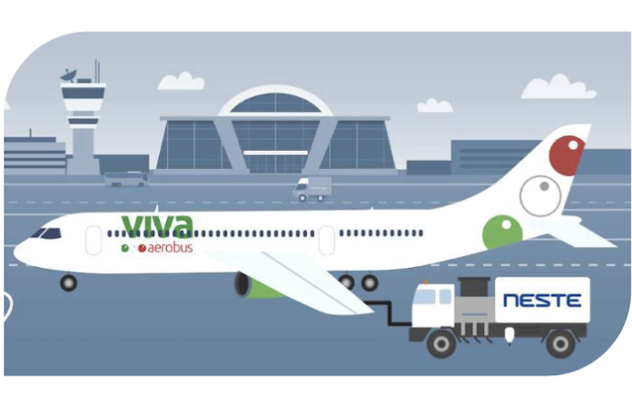 Viva Aerobus comienza a utilizar combustible sostenible SAF en vuelos desde Los Ángeles