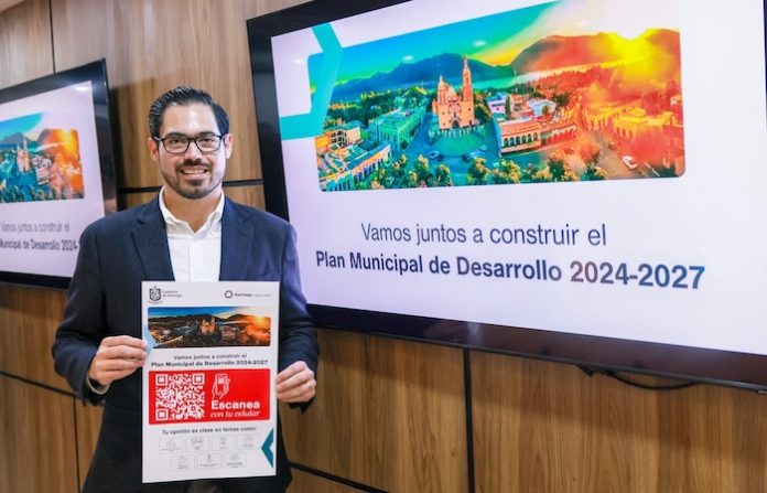 Lanza Alcalde de Santiago consulta ciudadana para plan de desarrollo 2024-2027