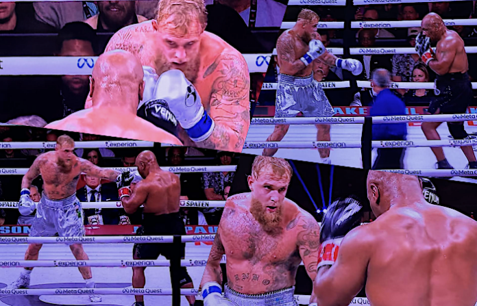 Jake Paul derrota a Mike Tyson en un histórico duelo generacional