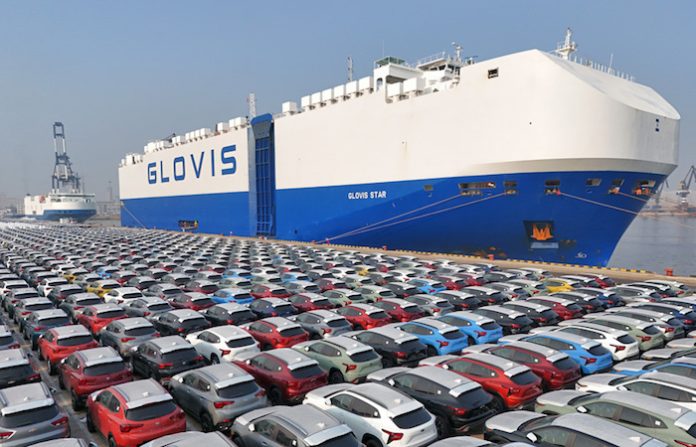 China lidera en la exportación de automóviles por tres años seguidos