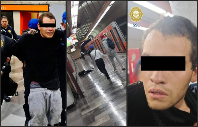 Video: Un hombre apuñala a cuatro personas en la estación Tacubaya del Metro de la CDMX