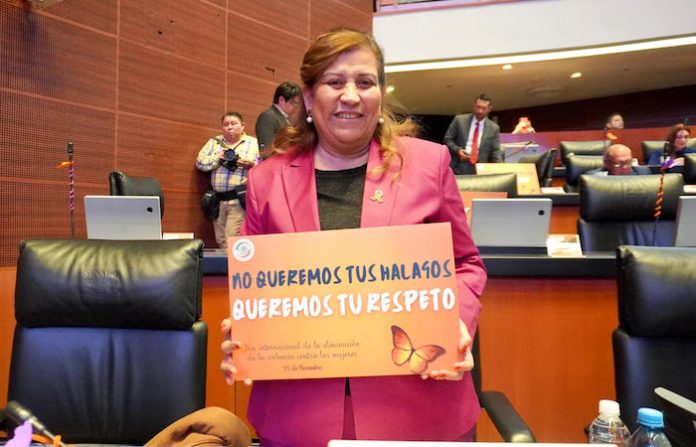 Judith Díaz impulsa reformas para garantizar derechos de las mujeres en el Senado