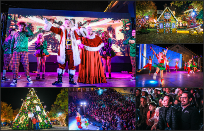 Santiago inaugura la temporada navideña con alegría y magia