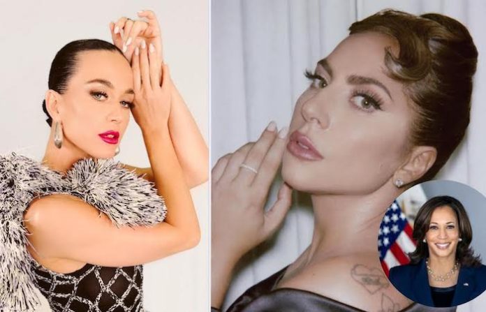 Lady Gaga y Katy Perry confirman su apoyo a Kamala Harris con actuaciones en eventos decisivos