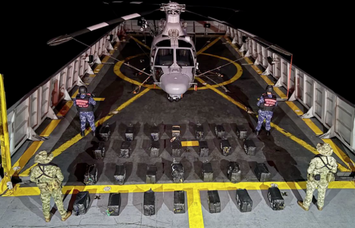 Video: La Marina de México decomisa 3,6 toneladas de cocaína: van 15 en un mes