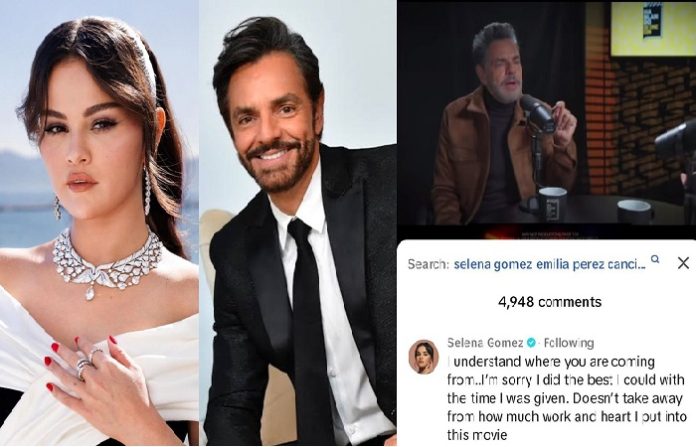 Eugenio Derbez se disculpa por críticas a Selena Gomez tras controversia por “Emilia Pérez”