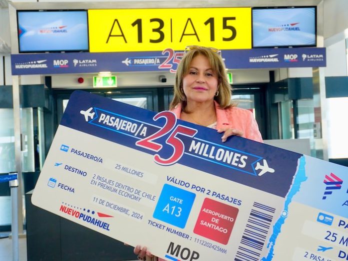 Aeropuerto Internacional de Santiago bate récord de 25 millones de pasajeros en 2024