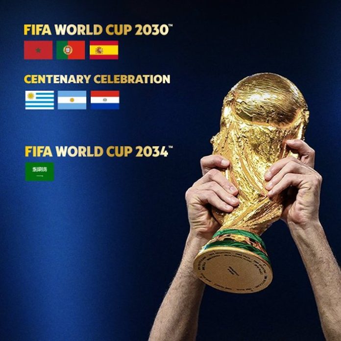 FIFA oficializa participación de Argentina, Uruguay y Paraguay como sedes de Mundial 2030