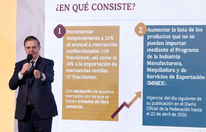Secretario de Economía mexicano: EU ataca relación con China para “justificar aranceles”