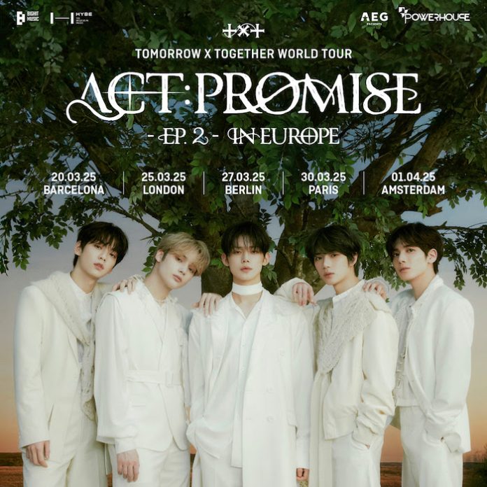 TOMORROW X TOGETHER anuncia su gira debut por Europa, ACT: PROMISE – EP 2
