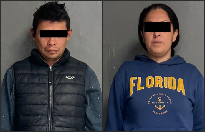 Detienen a pareja vinculada a llamadas falsas y con orden de aprehensión por robo