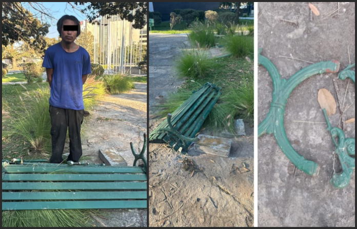 Detenido un hombre en Monterrey por robo de mobiliario urbano