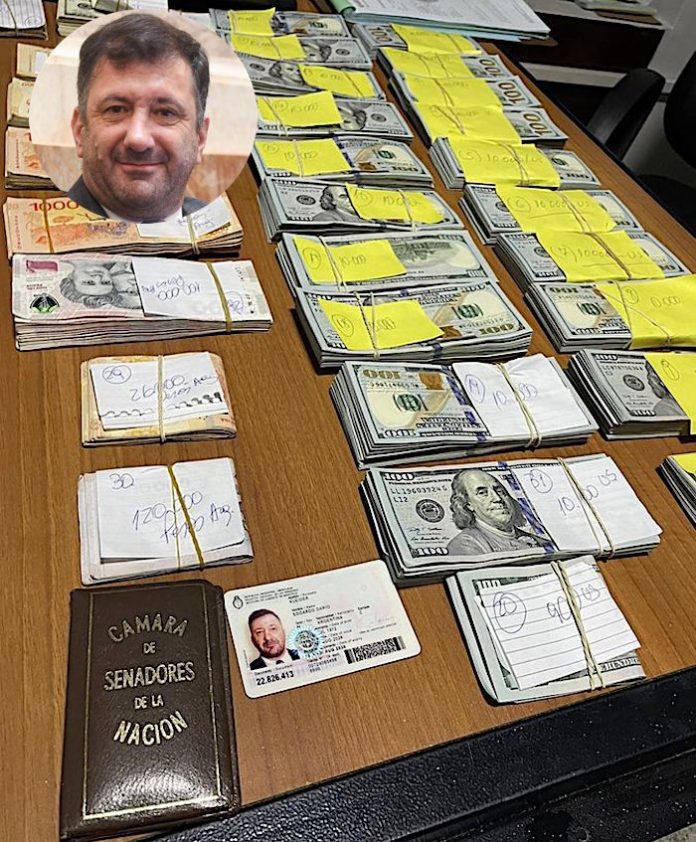 Senador de Argentina es demorado en control fronterizo en Paraguay con 200.000 dólares