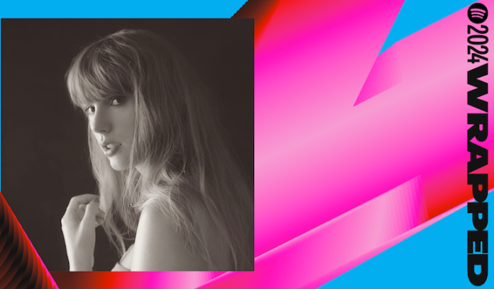 Taylor Swift es la artista más escuchada de 2024 según Spotify Wrapped
