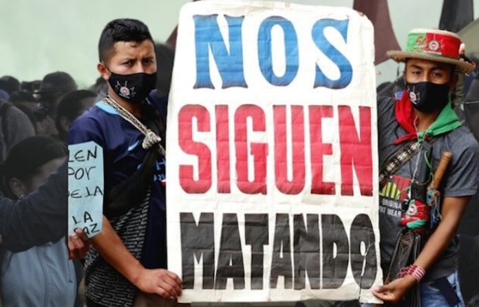 ONG denuncia el asesinato de 143 defensores de DDHH entre enero y octubre en Colombia
